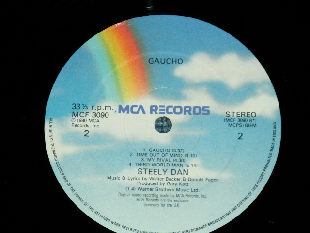 画像: STEELY DAN - GAUCHO (Ex-/VG+++, MINT- )  / 1980 UK ENGLANDORIGINAL Used LP 