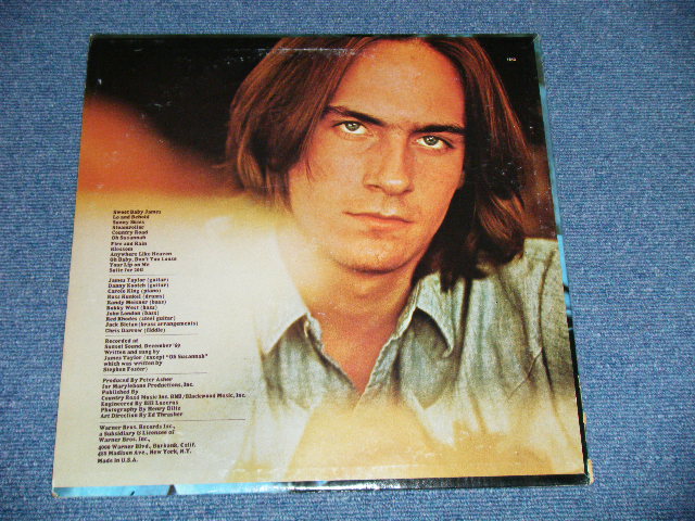 画像: JAMES TAYLOR - SWEET BABY JAMES : NON POSTER SONG SHEET : 2nd Press "TITLE Credit" on Front Cover  (Matrix # WS 39638-7 LAZERUS/WS 39639-6 LAZERUS ) ( Ex/Ex++ Looks:Ex+) / 1970 US ORIGINAL 1st Press GREEN & "WB" Label Used  LP