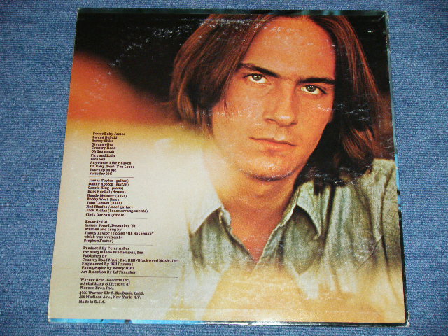 画像: JAMES TAYLOR - SWEET BABY JAMES : NON POSTER SONG SHEET : 2nd Press "TITLE Credit" on Front Cover  (Matrix # WS 1843-A 39638-4 1D/WS 1843-B 39639-6-1C) "SANTA MONICA Press" ( Ex+/Ex+ Looks:Ex+, Ex++Looks: Ex+++) / 1970 US ORIGINAL 1st Press GREEN & "WB" Label Used  LP