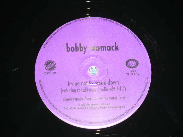 画像: BOBBY WOMACK - TRYING NOT TO BREAK   / 1994 US AMERICA ORIGINAL "Limited 1000 Press!  Used 12" 