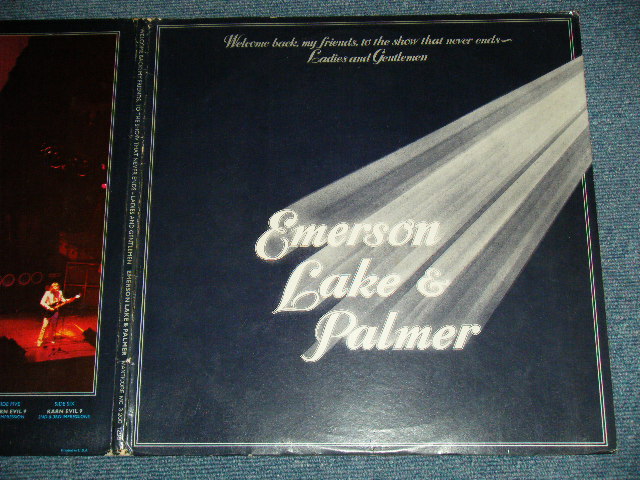 画像: ELP / EMERSON LAKE & PALMER - WELCOME BACK MY FRIENDS, TO THE SHOW THAT NEVER ENDS~ LADIES AND GENTLEMEN ( Ex++/Ex+++ )  / 1974 US AMERICA ORIGINAL Used 3-LP'S set 