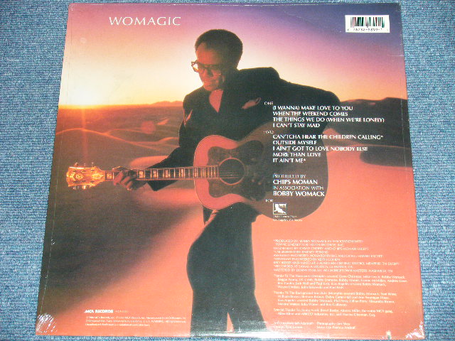 画像: BOBBY WOMACK - WOMAGIC  ( SEALED) / 1986 US AMERICA ORIGINAL "BRAND NEW SEALED" LP 