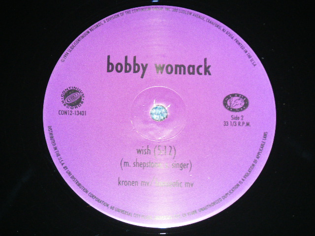 画像: BOBBY WOMACK - TRYING NOT TO BREAK   / 1994 US AMERICA ORIGINAL "Limited 1000 Press!  Used 12" 