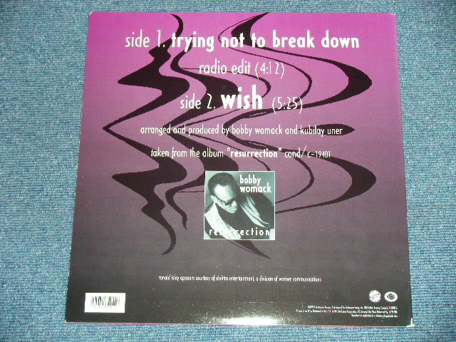 画像: BOBBY WOMACK - TRYING NOT TO BREAK   / 1994 US AMERICA ORIGINAL "Limited 1000 Press!  Used 12" 