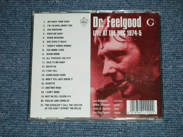 画像: DR.FEELGOOD - LIVE AT THE BBC 1974-5 ( MINT-/MINT) / 1999 UK ORIGINAL Used CD