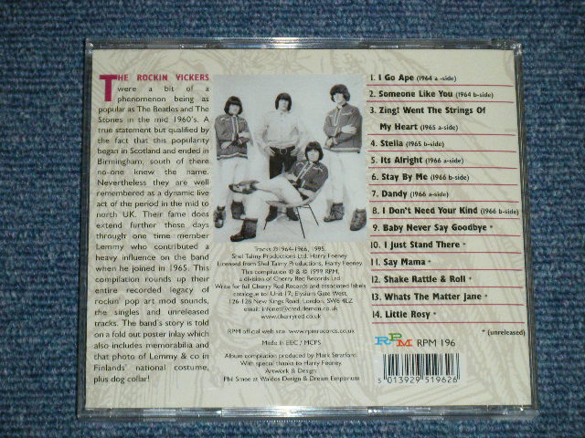 画像: The ROCXKIN' VICKERS   - The COMPLETE : IT'S ALRIGHT! ( MINT-/MINT) / 1999 UK ENGLAND ORIGINAL Used CD 