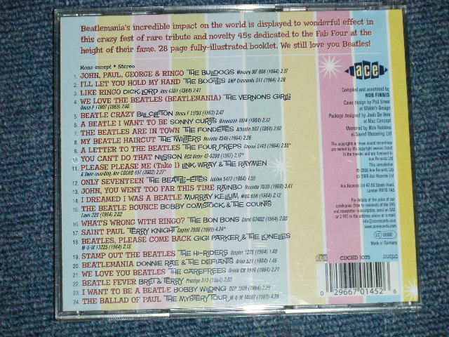 画像: va Omnibus - BEATLE MANIACS!!! : THE WORLD OF BEATLES NOVELTY RECORDS   (MINT-/MINT) / 2006 UK ENGLAND & GERMAN Press  ORIGINAL Used CD 