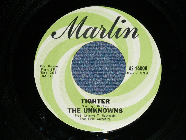 画像: The UNKNOWNS - TIGHTER  : YOUNG ENOUGH TO CRY  ( Ex+++/Ex+++ )  Produced by TERRY MELCHER  / 1966 US AMERICA  ORIGINAL Used  7" Single 