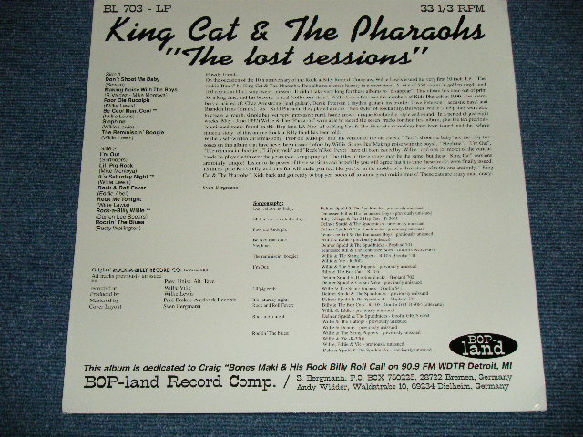 画像: KING CAT & The PHARAOHS - The LOST SESSIONS  ( BRAND NEW) /   GERMAN ORIGINAL 1st Press "Limited RED WAX Vinyl" "BRAND NEW"  LP 
