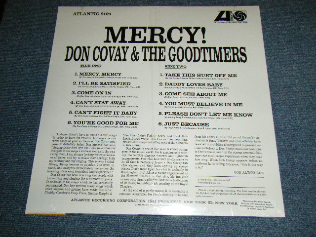 画像: DON COVAY - MERCY  ( SEALED ) /   US AMERICA REISSUE "BRAND NEW SEALED"  LP