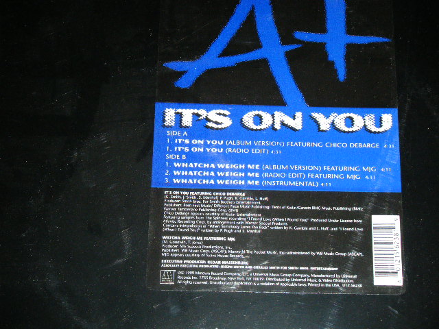 画像: A+ - IT'S ON YOU ( SEALED )  / 1999 US AMERICA ORIGINAL " BRAND NEW SEALED" 12" Single 