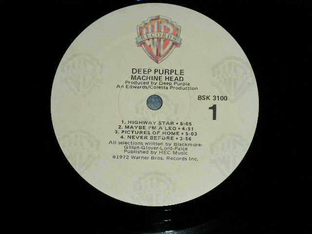 画像: DEEP PURPLE - MACHINE HEAD : Never Have SONG SHEET  ( Ex+++/MINT-)  / 1978 Version?? US AMERICA REISSUE 3rd  Press Label Used  LP 