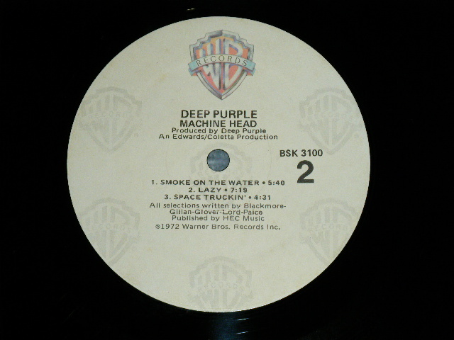 画像: DEEP PURPLE - MACHINE HEAD : Never Have SONG SHEET  ( Ex+++/MINT-)  / 1978 Version?? US AMERICA REISSUE 3rd  Press Label Used  LP 