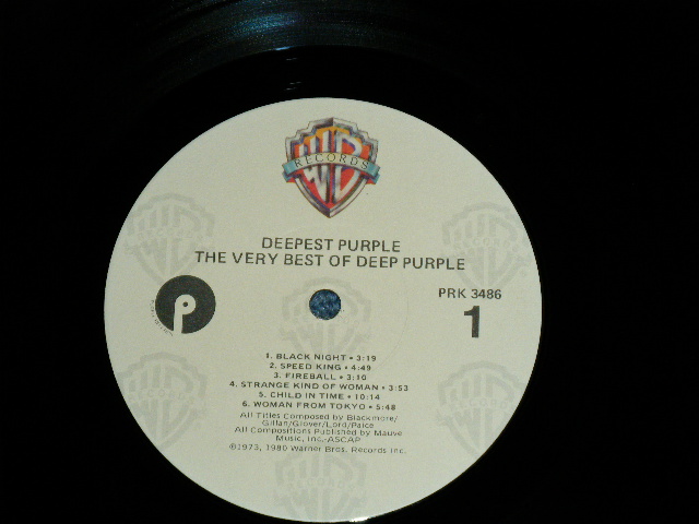 画像: DEEP PURPLE - DEEPEST PURPLE : THE VERY BEST OF ( Ex+++/MINT-)   / 1980 US AMERICA ORIGINAL Used LP 
