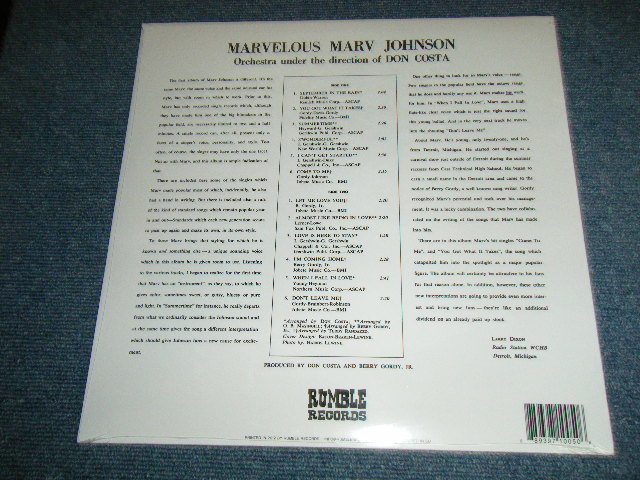 画像: MARV JOHNSON - MARVELOUS   ( SEALED ) /   2012 EUROPE  REISSUE "BRAND NEW SEALED"  LP