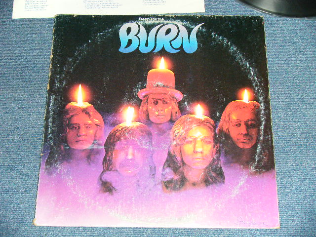 画像1: DEEP PURPLE -  BURN : With INSERTS （Matrix # W 2766 40701-1X/W 2766 40702-1  )( VG+/Ex+++)  / 1974 US AMERICA ORIGINAL 1st Press "BURBANK STREET Label" Used  LP 