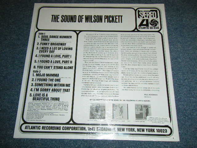 画像: WILSON PICKETT - THE SOUND OF WILSON PICKETT   ( SEALED ) /   US AMERICA REISSUE "BRAND NEW SEALED"  LP