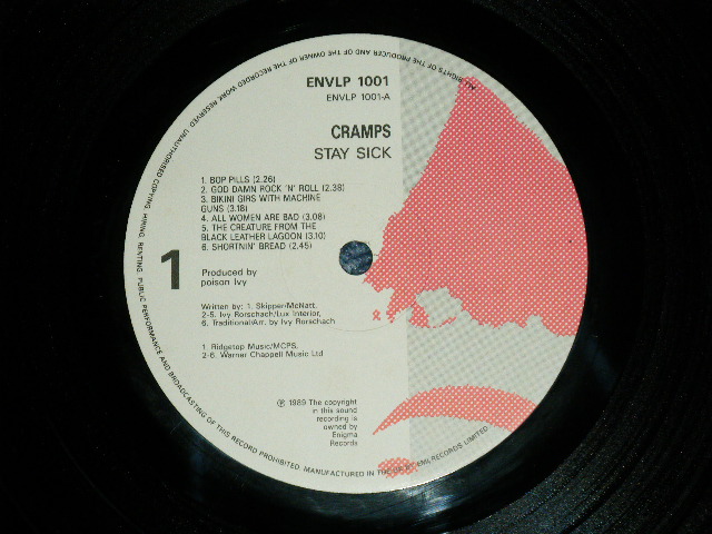 画像: CRAMPS - STAY SICK (Ex+++/Ex+++)  / 1990 UK ENGLAND ORIGINAL Used LP 