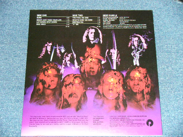 画像: DEEP PURPLE -  BURN : With INSERTS （Matrix # W 2766 40701-1B/W 2766 40702-1B  )( MINT-/MINT-)  / 1974 US AMERICA ORIGINAL 1st Press "BURBANK STREET Label" "SPECIAL Stamp" Used  LP 