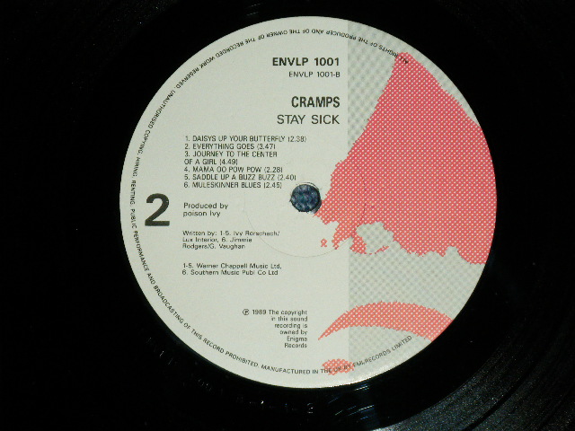 画像: CRAMPS - STAY SICK (Ex+++/Ex+++)  / 1990 UK ENGLAND ORIGINAL Used LP 