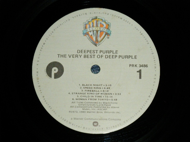 画像: DEEP PURPLE - DEEPEST PURPLE : THE VERY BEST OF ( Ex++/MINT-)   / 1980 US AMERICA ORIGINAL Used LP 