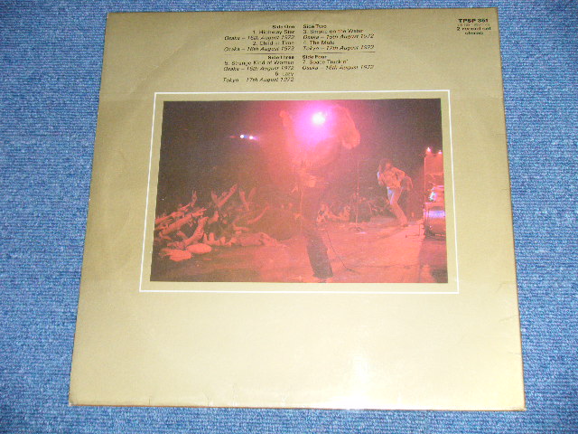 画像: DEEP PURPLE - MADE IN JAPAN  ( MATRIX #.3U/1U/2U/1U ) ( Ex+++/MINT-)   / 1972 UK ORIGINAL "1st Press Label" Used  2-LP 