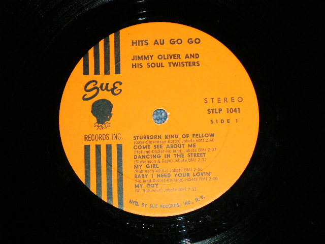 画像: JIMMY OLIVER - HITS AU-GO-GO (SOUL INST.: RARE GROOVE) ( VG+++/Ex++ )  / 1966 US AMERICA ORIGINAL "MONO" Used LP