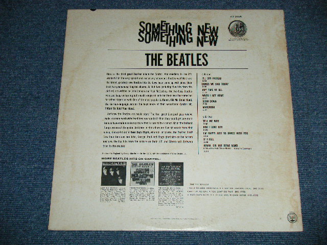 画像: The BEATLES -  SOMETHING NEW ( Matrix # A) ST-1-2108-R13 #3 /B) ST-2-2108-R15#2  : Ex+/Ex+++ ) / US REISSUE "1969 Version? 'MFD By APPLE on Label" Used LP 