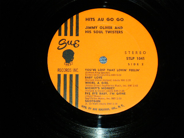 画像: JIMMY OLIVER - HITS AU-GO-GO (SOUL INST.: RARE GROOVE) ( VG+++/Ex++ )  / 1966 US AMERICA ORIGINAL "MONO" Used LP