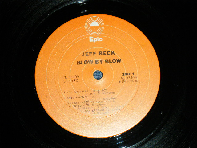 画像: JEFF BECK - BLOW BY BLOW  (MINT-/Ex+++ Looks:MINT-)  / 1975 US AMERICA ORIGINAL"ORANGE Label" Used LP 