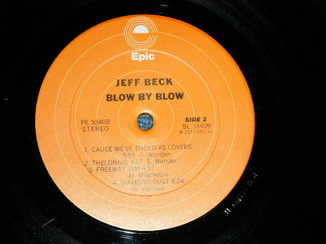 画像: JEFF BECK - BLOW BY BLOW  (MINT-/Ex+++ Looks:MINT-)  / 1975 US AMERICA ORIGINAL"ORANGE Label" Used LP 