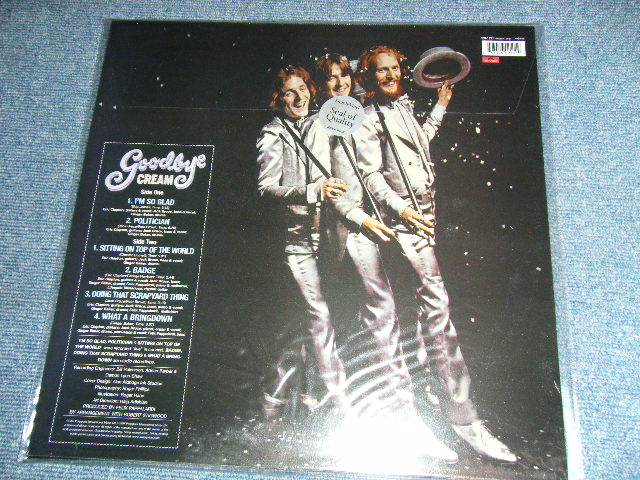 画像: CREAM - GOODBYE  (NEW )  /  UK REISSUE  "ROUND SEAL on FRONT" LIMITED "180 Gram HEAVY VINYL""BRAND NEW" LP  Out-Of-Print now 