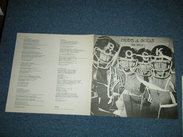 画像: THE WHO  -  ODDS & SODS  ( Matrix # A-1/B-1  ) ( Ex++/MINT- ) / 1974 UK ENGLAND  ORIGINAL "COMPLETE Set"   Used  LP 