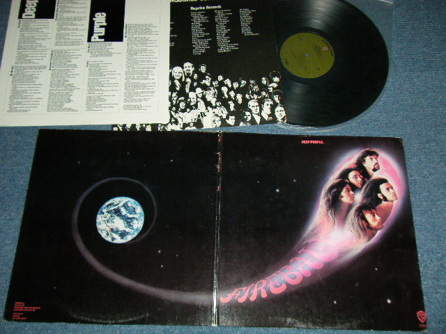 画像1: DEEP PURPLE - FIREBALL  with SONG SHEET ( Matrix # BS-2564 39851-1-3/  BS-256439852-1-3 ) ( Ex+++/Ex+++)  / 1971 US AMERICA  ORIGINAL 1st Press " GREEN With 'WB' Logo on Top Label"  Used  LP 