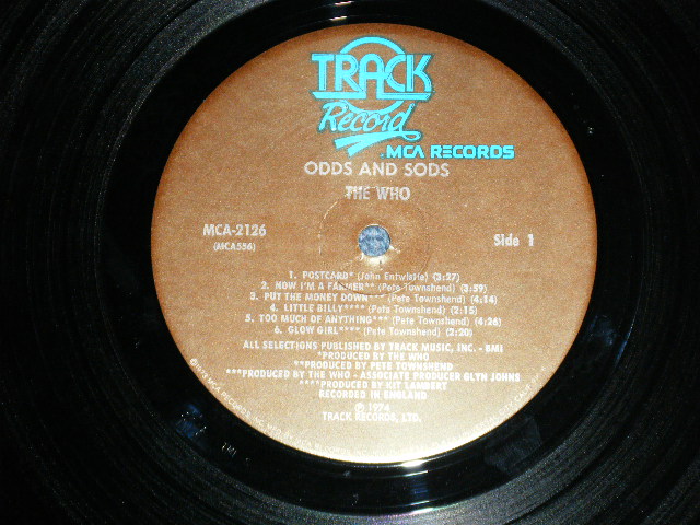 画像: THE WHO  -  ODDS & SODS  ( Matrix # W4/W4 ) ( Ex+++/MINT- ) / 1974 US AMERICA ORIGINAL "COMPLETE Set"   Used  LP 