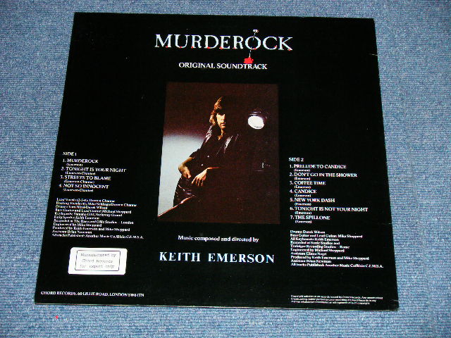 画像: ost KEITH EMERSON of EL&P : EMERSON LAKE & PALMER - MURDEROCK   ( Ex+++/Ex+++ ) /  1983  UK ENGLAND ORIGINAL Used LP 