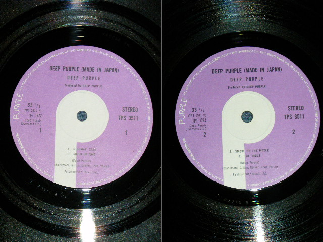 画像: DEEP PURPLE - MADE IN JAPAN  ( Ex+++/MINT-)   / 1972 "UK ORIGINAL Export Jacket + FRANCE ORIGINAL WAX" Used 2-LP's 