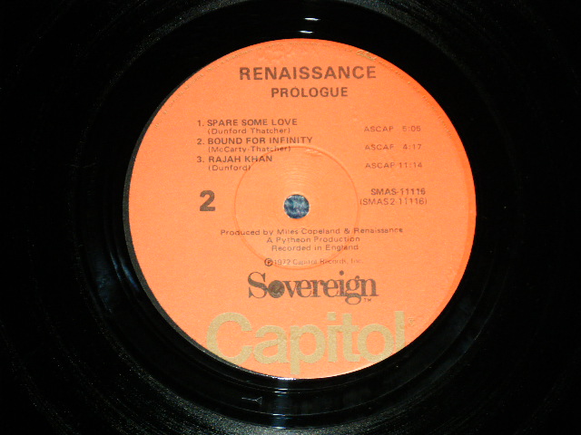 画像: RENAISSANCE - PROLOGUE  ( Ex++/Ex+++) / 1972  US AMERICA ORIGINAL  Used LP 
