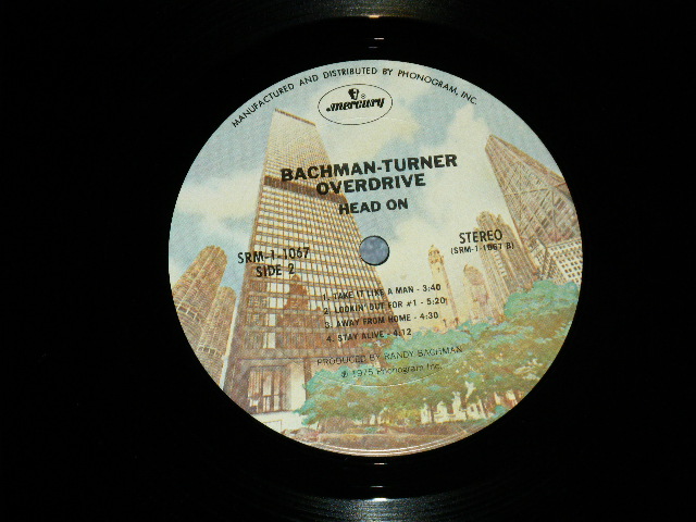 画像: BACHMAN-TURNER OVERDRIVE (of The GUESS WHO, RANDY)-  HEAD ON (Ex+++/MINT-) / 1975  US AMERICA ORIGINAL  Used LP 