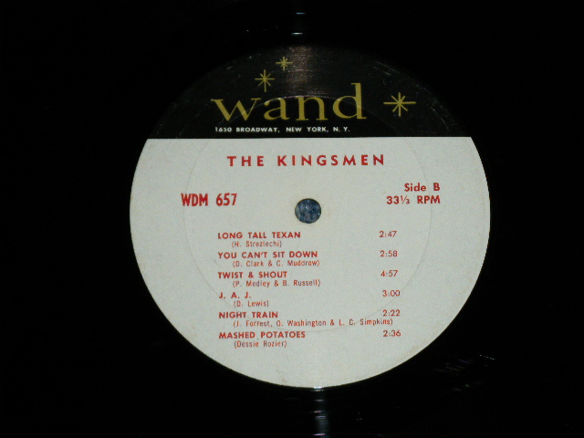 画像: THE KINGSMEN - IN PERSON  feat.LOUIE,LOUIE ( Ex+/Ex+++ Looks:Ex+++)  / 1964 US AMERICA ORIGINAL MONO Used LP 