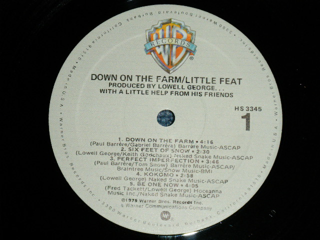 画像: LITTLE FEAT - DOWN ON THE FARM : With Inner Sleeve ( MINT-/MINT-) / 1979  US AMERICA ORIGINAL  Used LP 