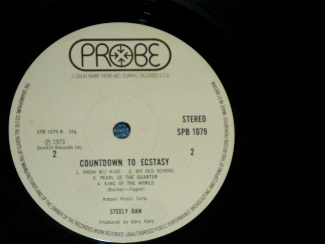画像: STEELY DAN - COUNTDOWN TO ECSTASY : With SONG SHEET ( Ex++/Ex+++ )  / 1973 UK ENGLAND ORIGINAL Used LP 