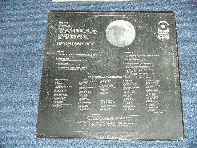 画像: VANILLA FUDGE - RENAISSANCE ( Ex/Ex+++ Looks:Ex++) / 1968 US AMERICA ORIGINAL "WHITE LABEL PROMO" Used LP 