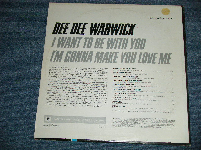 画像: DEE DEE WARWICK - I WANT TO BE WITH YOU : I'M GONNA MAKE YOU LOVE ME  ( Ex+++?Ex++)  / 1967 US AMERICA ORIGINAL "MONO" Used LP