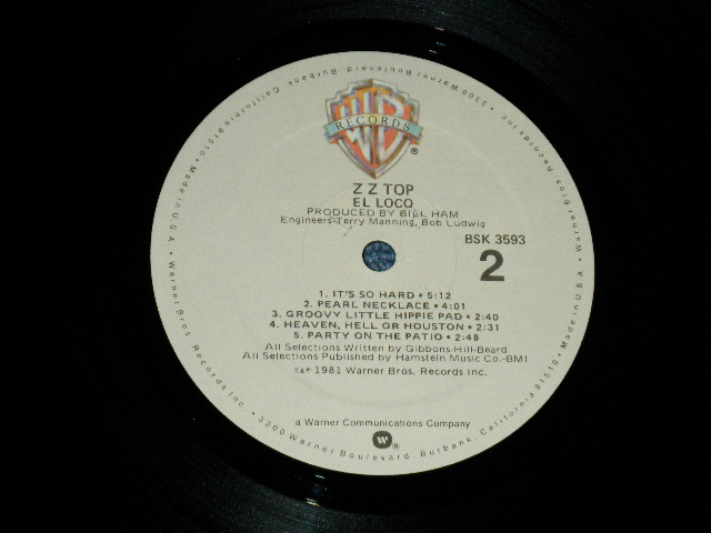 画像: ZZ TOP -  EL LOCO ( Ex++/MINT-)  / 1981 US AMERICA ORIGINAL Used LP