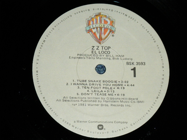 画像: ZZ TOP -  EL LOCO ( Ex++/MINT-)  / 1981 US AMERICA ORIGINAL Used LP