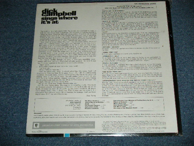 画像: DICK CAMPBELL - SINGS WHERE IT'S AT  ( SEALED)  / 1965 US AMERICA  ORIGINAL   "BRAND NEW SEALED" MONO  LP