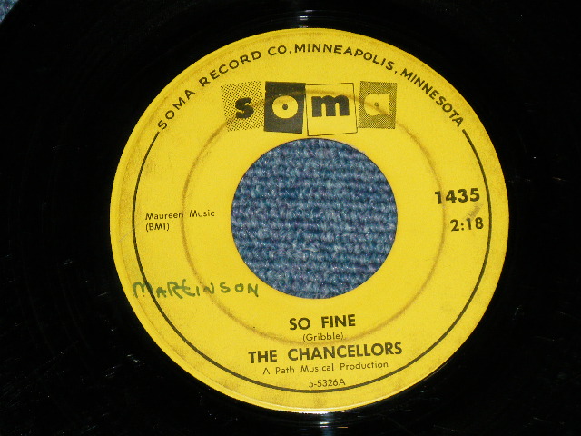 画像1: The CHANCELLORS - SO FINE : I'M A MAN ( VG+++/VG+++)   / Late 1960's US AMERICA ORIGINAL Used  7" Single 