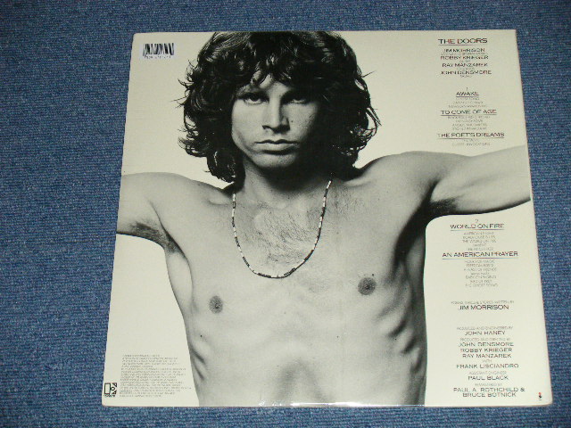 画像: ost The DOORS JIM MORRISON - AN AMERICAN PRAYER  ( SEALED)  / 1995 US AMERICA REISSUE"DIGITAL REMASTERED" "BRAND NEW SEALED"  LP