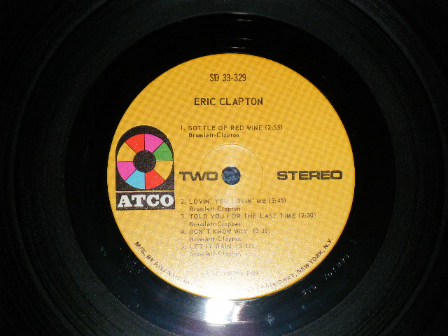 画像: ERIC CLAPTON -  ERIC CLAPTON  ( Matrix # ST.C.-701879-1 / ST.C.-701880-1) ( Ex++/MINT- )  / 1974 Maybe "THIN WAX VINYL"  US AMERICA ORIGINAL "1841 BROADWAY Label"  Used LP 